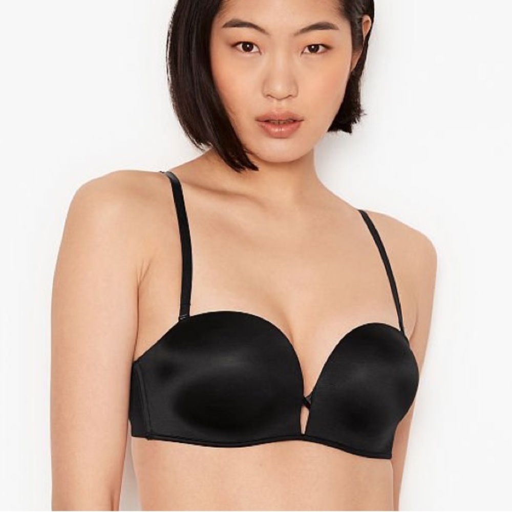 Victoria’s Secret Bombshell Push Up Strapless Bra (Adds 2 cup sizes)